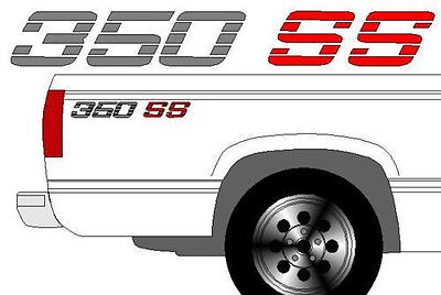 Free Shipping 454 SS  Chevy 90-91 Style TRUCK BEDSIDE DECALS  w/ Color Choices 