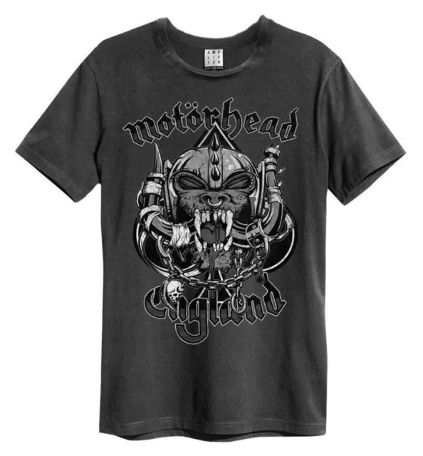 Motorhead 'Snaggletooth Crest' (Gris) T-Shirt - Amplified