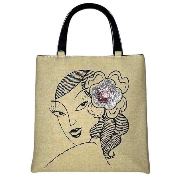 Patch NYC by Ross & Carney Canvas Wearable Art One-Of-A-Kind Medium Handbag