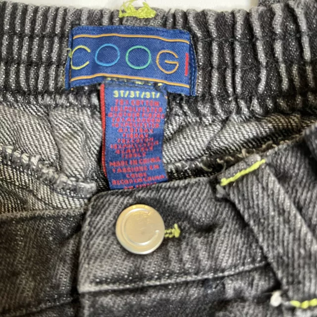 Coogi Jeans Boys Size 3T Black Baggy Denim Kids 2