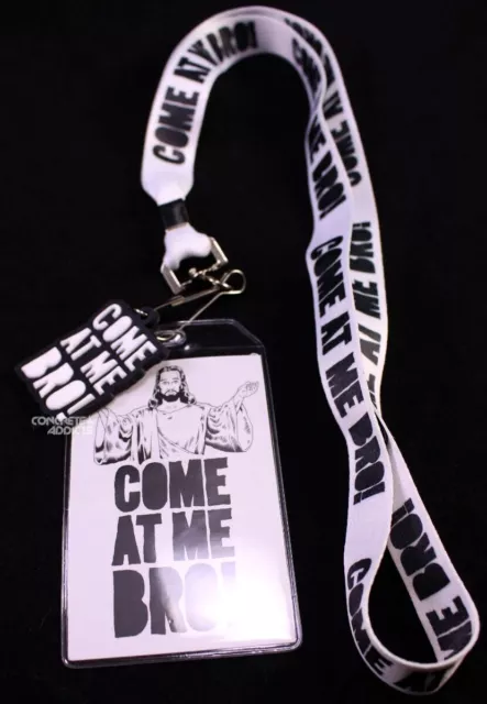 Come At Me BRO! Jesus Lanyard Hot Topic - Christian, Catholic WWJD NOTW Necklace