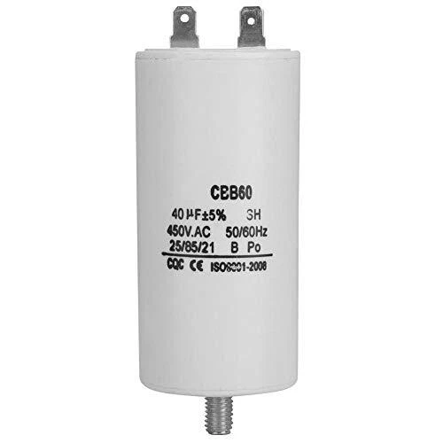 Condensateur de démarrage de pompe à eau 450V 40uf CBB60 SH Condensateur 50/6...