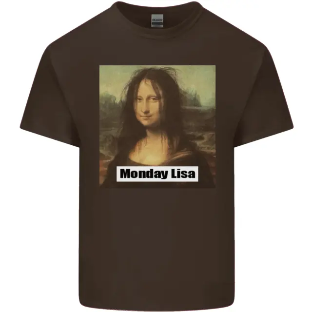 T-shirt bambini parodia Monna Lisa lunedì lisa bambini 8