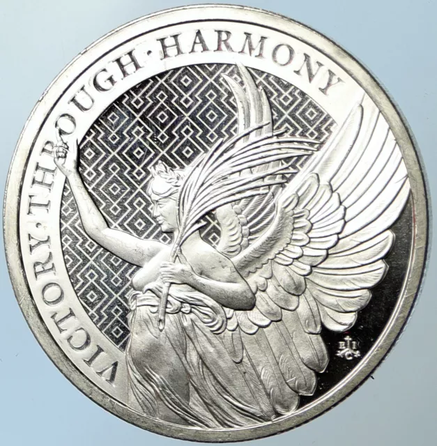 2021 SAINT HELENA United Kingdom ELIZABETH II Silver Pound Coin VICTORY i100727