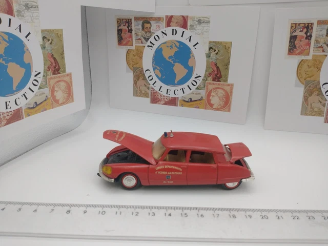 Eligor 1/43 – Citroën DS 21 Pompiers Lyon 1967, Miniature Très Bon état Boîte