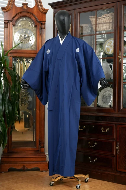 Dear Vanilla Japanese Kimono Men's Robe Gown Authentic Japan Vintage Mint