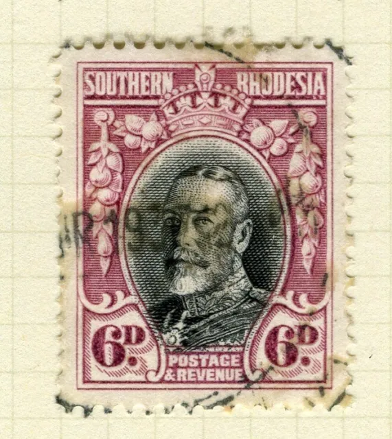 SOUTHERN RHODESIA; 1931 early GV issue fine used 6d. value