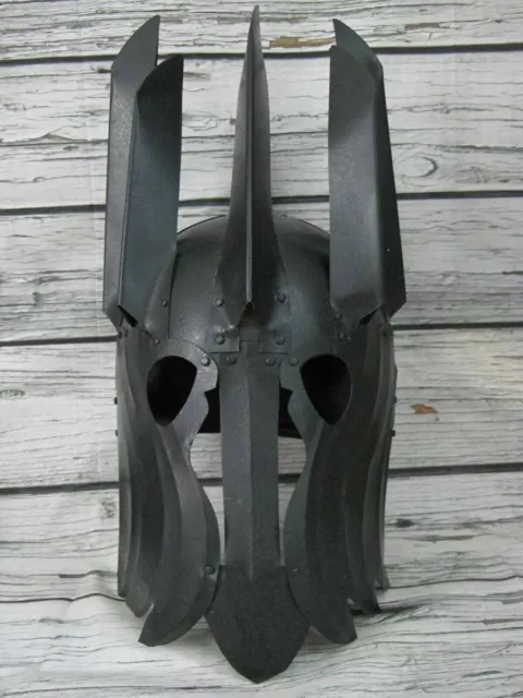 LOTR Hand Made Metal Cosplay Helmet Medieval Sauron Helm Lord of the Rings