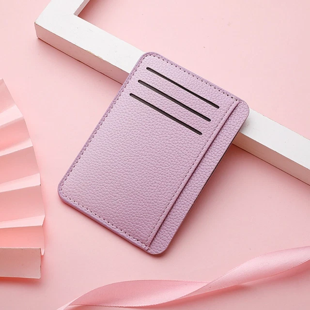 Portafoglio Da Donna In Pelle Con Chiusura A Scatto – 9 Scomparti Per Carte E 2 Tasche – Mini Portacarte Compatto A Fisarmonica – Rosso E Nero - 3