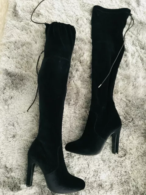 MAGNIFIQUE CUISSARDE MARIAMARE En Daim Noir Femme Pointure 36