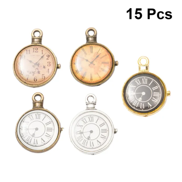 necklace crafting charms vintage watch charm Pcs Watch Faces for Jewelry Making