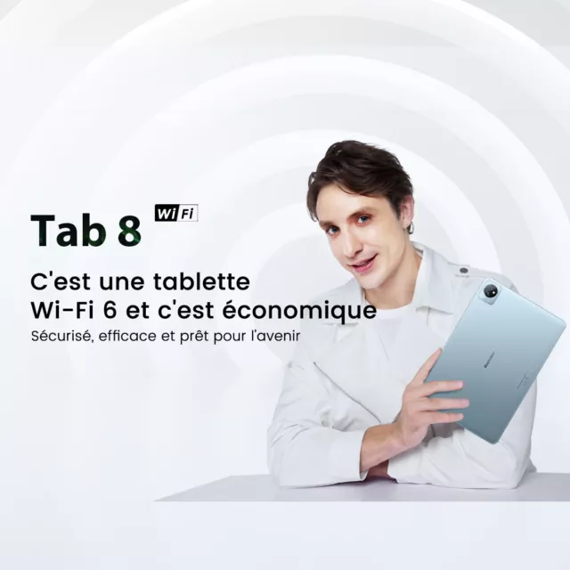 Blackview 10.1 Pouces Tablette Tactile TAB 8 WIFI Android 12 7Go+64Go 6580mAh EU 3