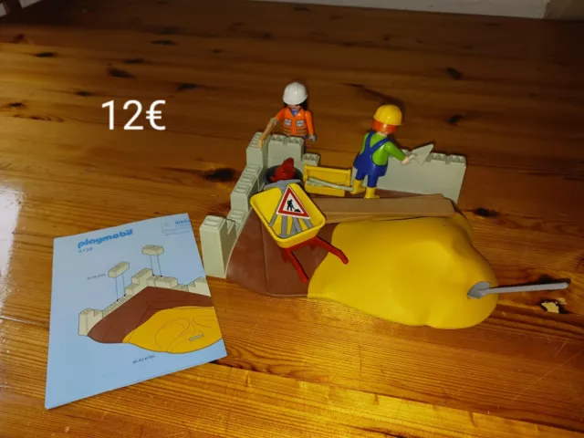 Playmobil 4138 City Life Baustelle Bauarbeiter Werkzeug Hausbau Spielset Selten