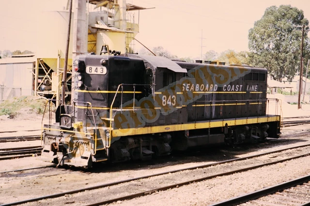 Vtg 1973 Train Slide 843 SCL Seaboard Coast Lines Engine X4I070