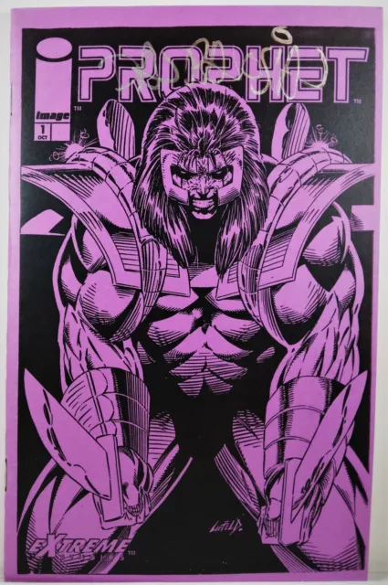 🟣 Dan Panosian Signed Prophet #1 Preview Purple Ashcan Image 1993 Rob Liefeld