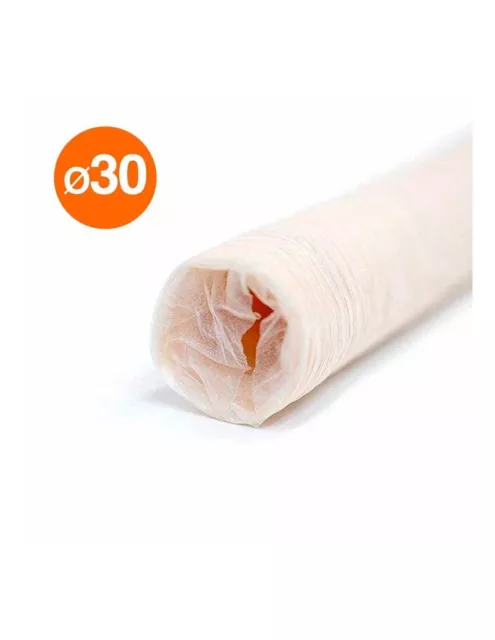 Budello collagene edibile tubo da 15 mt cal.30 per salsicce fresche e stagionate