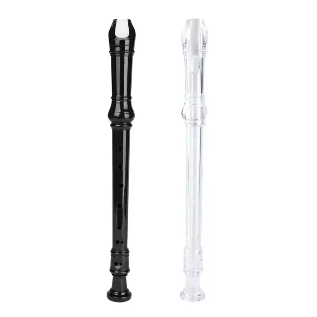 ABS 8 hole soprano recorder descant instrument with cleaning rod children