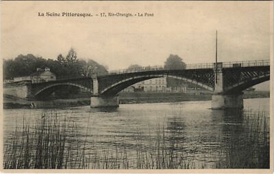 CPA seine picturesque ris orangis 17. the bridge (924487)
