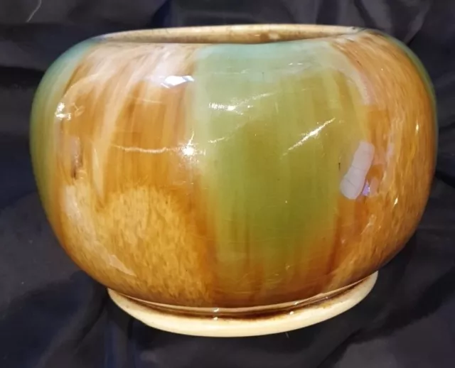 Australian Art Deco Bendigo Pottery Waverly Ware Bowl Vase. #214A. Perfect Cond.