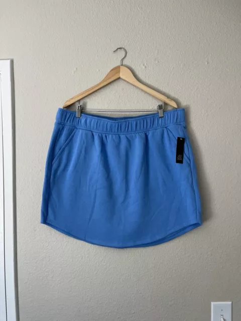 NWT WILD FABLE Blue Sweat Skirt Fleece Lined Mini Skirt Women’s Plus ...