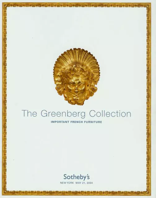 Sotheby's Imp. French Furniture Greenberg Collection Auction Catalog 2004