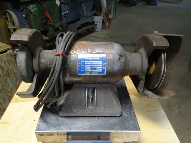 BALDOR ELECTRIC BENCH Grinder 1 2hp 115 230V 1ph 3600rpm 7307