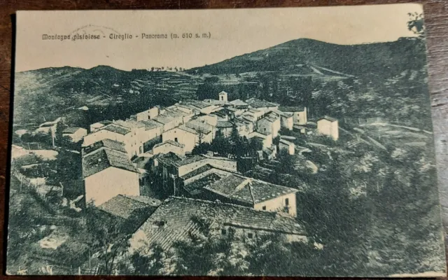 Cartolina Montagna Pistoiese - Cireglio - Panorama - Viaggiata 1923