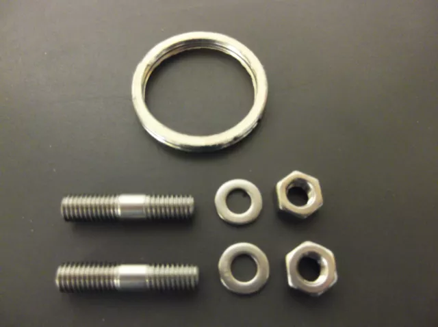 Kawasaki kmx 200 A2-A3 88-92 STAINLESS EXHAUST STUDS + NUTS + WASHERS + GASKET