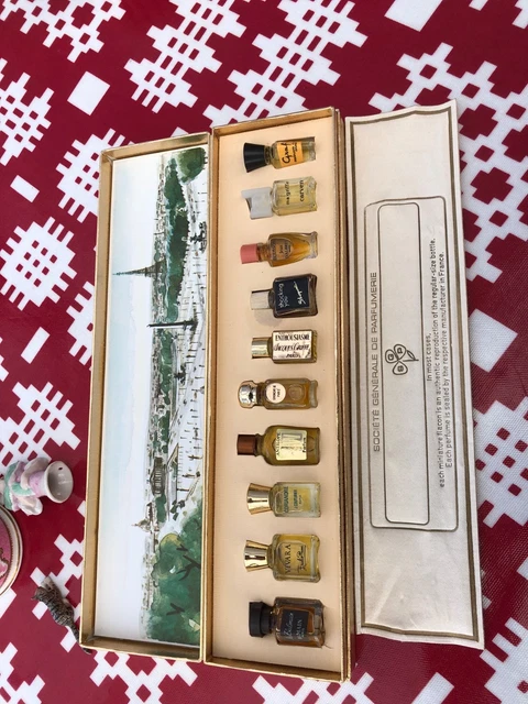 VINTAGE LES MEILLEURS Parfums de Paris 10 Miniatures £78.70