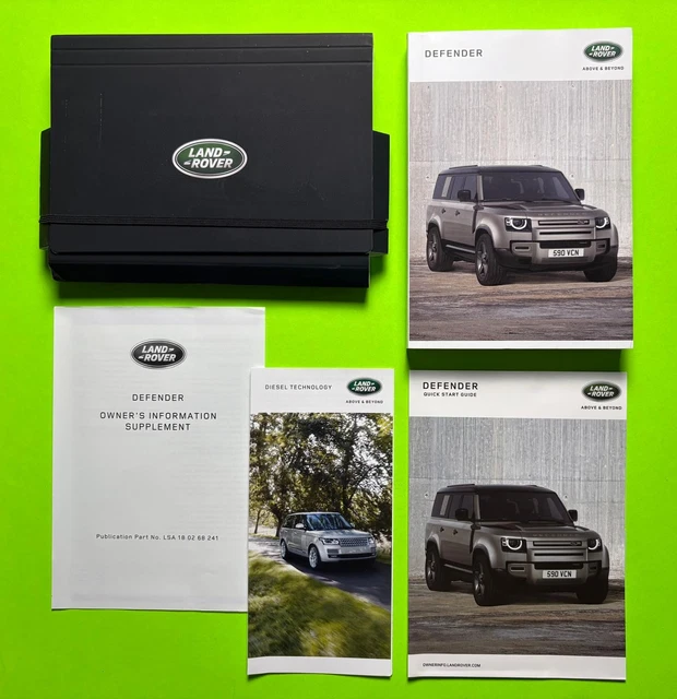 2024 LAND ROVER DEFENDER Factory Owners Manual Handbook Set & Case OEM ...