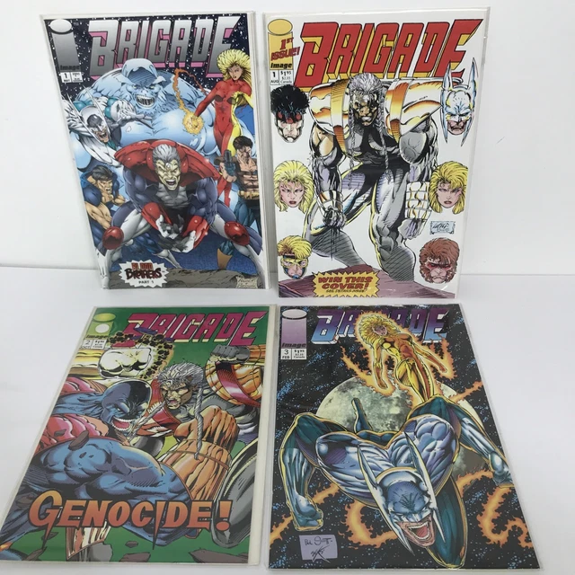Image Comics Lot BRIGADE # 1 2 3, & Blood Brothers # 1 1992 High Grade