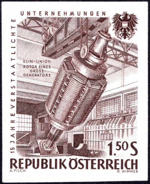 Österreich ANK 1135 PU MI 1093 PU Verstaatlichte Unternehmen 1,50 S PROBEDRUCK