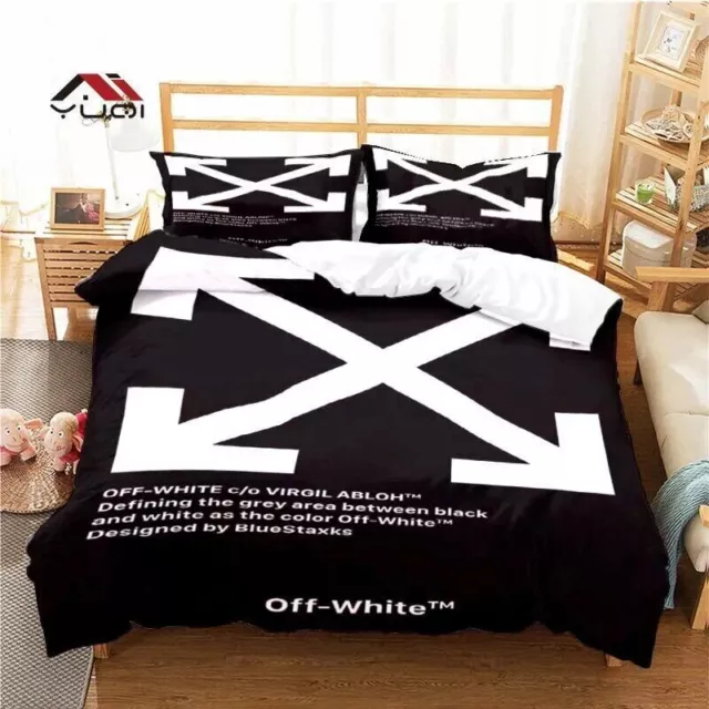 Off-white Pattern Duvet Cover Set Bedding Set Comforter Cover Bedding Set