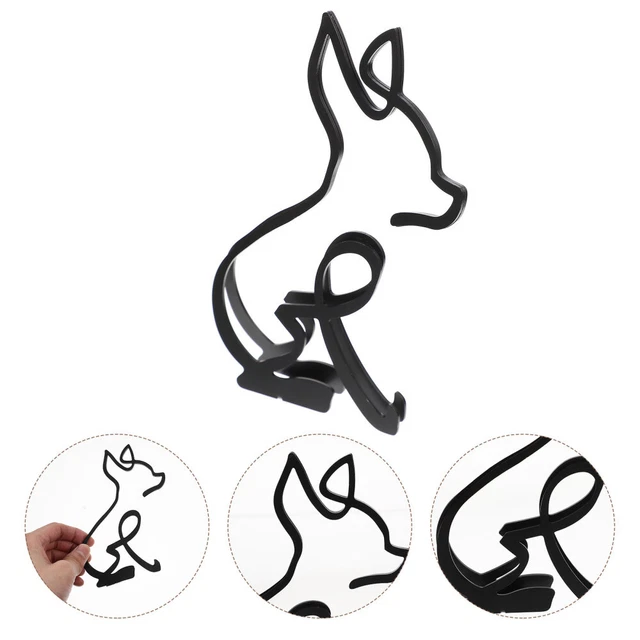 Figurine En Métal De Chien Moderne Table Bureau Enfant Démodé