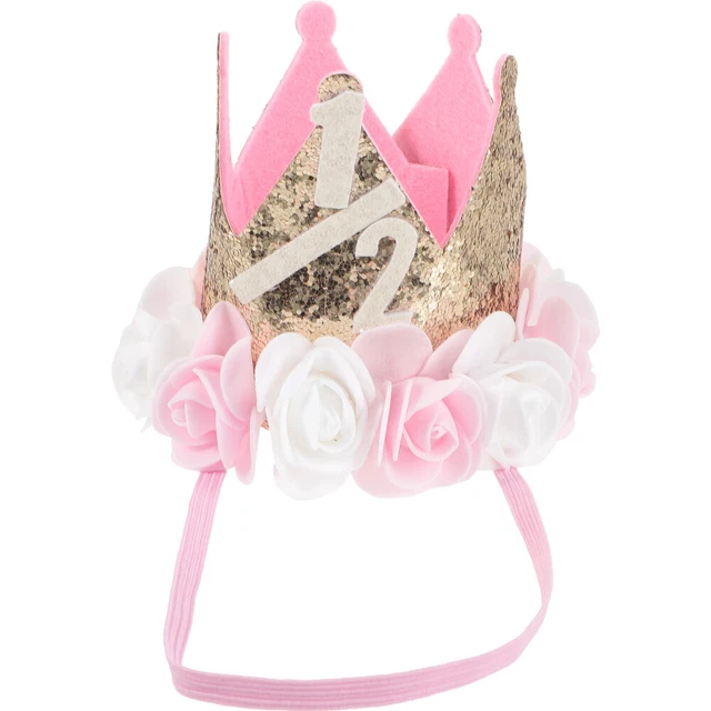 Cappello a corona per feste di compleanno bambini, cappello a corona di compleanno,