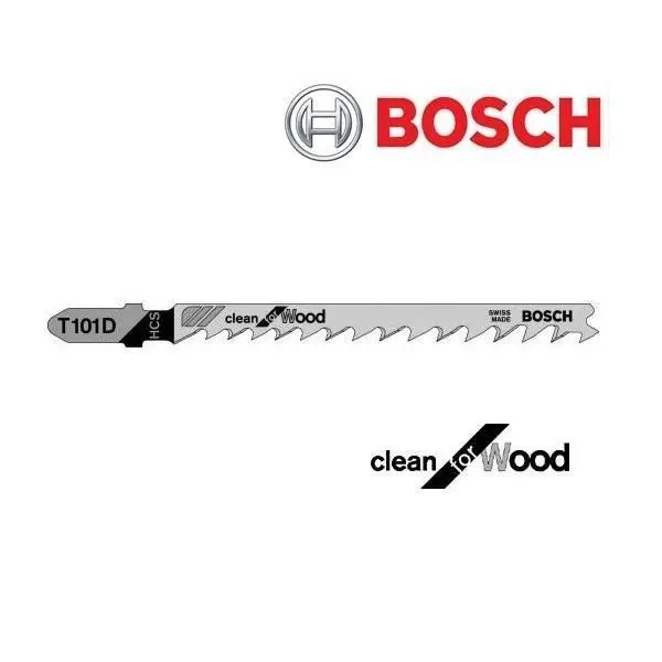 5 x T101D T shank Jigsaw Blades for Fast Clean Cuts Wood DeWalt Bosch Makita