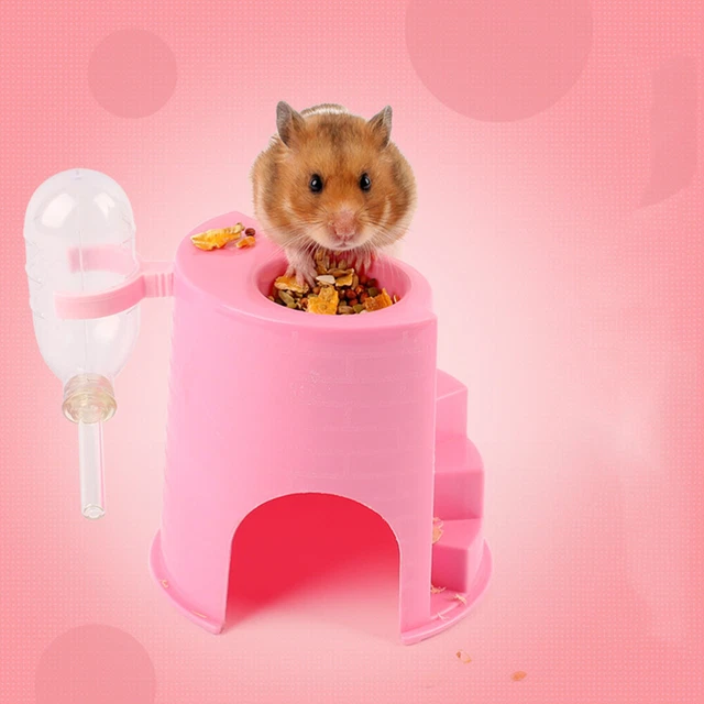 Haustier Hamster Ratte Meerschweinchen Kleintier Schloss Schlafhaus Nest Leiter