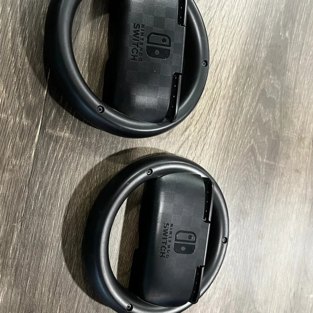 NINTENDO SWITCH JOYCON Steering Wheels OEM HAC017 Mario Kart x2 Lot
