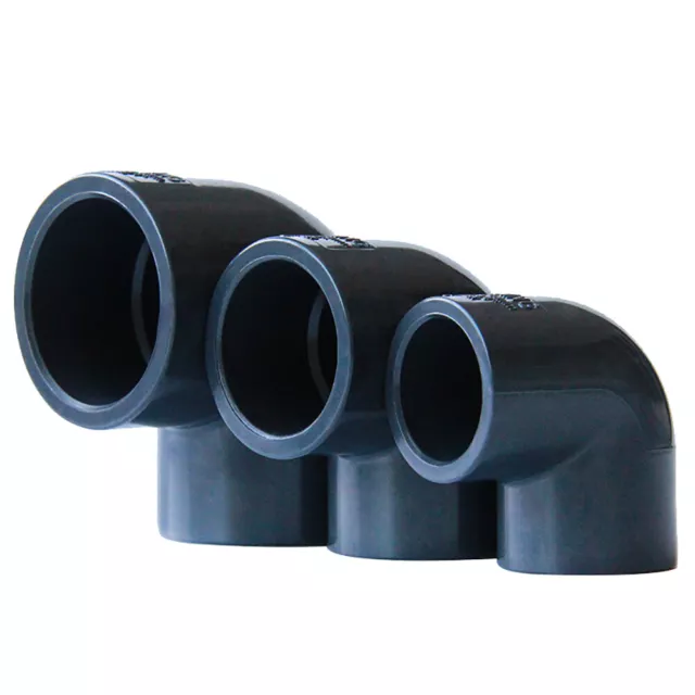 Connettore tubo gomito PVC 20-110 mm montaggio solvente saldatura pressione grigio