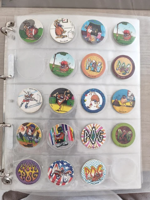 Lot 40 pogs Batman DC Comics Avimage Pog