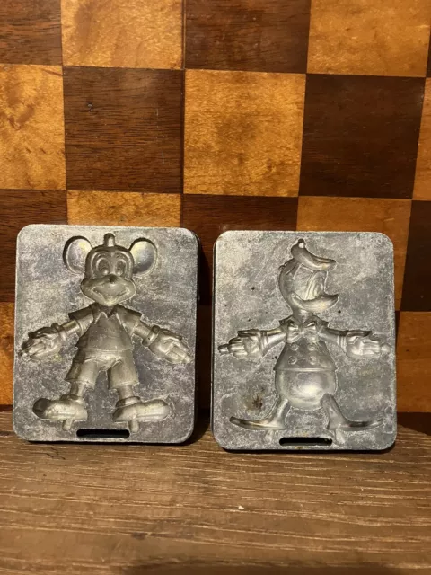 Lot Vintage Marx Walt Disney Thingmaker Metal Molds Mickey Mouse Donald Duck