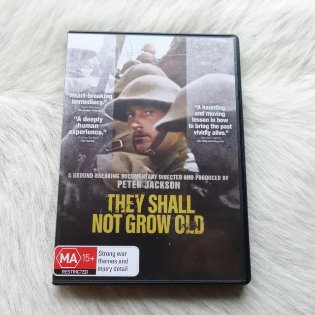 THEY SHALL NOT GROW OLD Dvd Peter Jackson Dvd WORLD WAR 1 Dvd Archive Footage