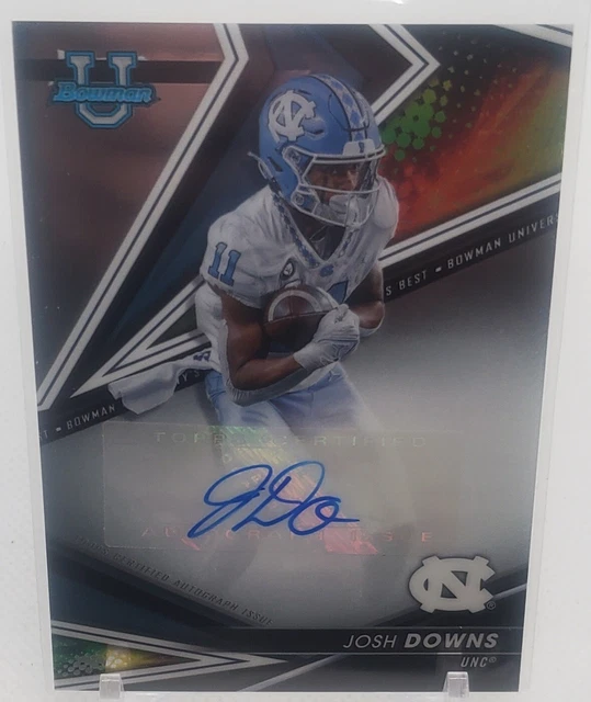 2023 BOWMAN'S BEST Josh Downs RC Auto Colts Tarheels Colts d