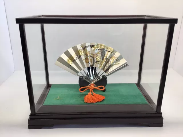 925 Sterling Silver Fan Japan Collectible Sensu 2 Gen Kakehiko Seki Shochikuubai