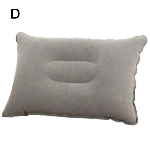 Inflatable Camping Pillow Blow Up Festival Outdoors Travel Cushion HOT X5G2