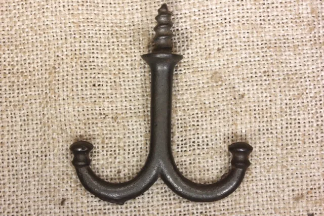 Old Coat Hook Under Closet Shelf Cup Hanger Farmhouse 1880 Vintage Rustic 2 3/4"