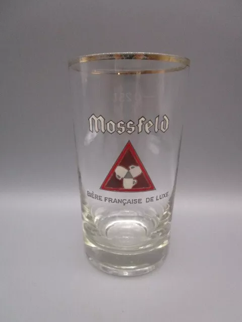 Verre a biere émaillé ancien " MOSSFELD "