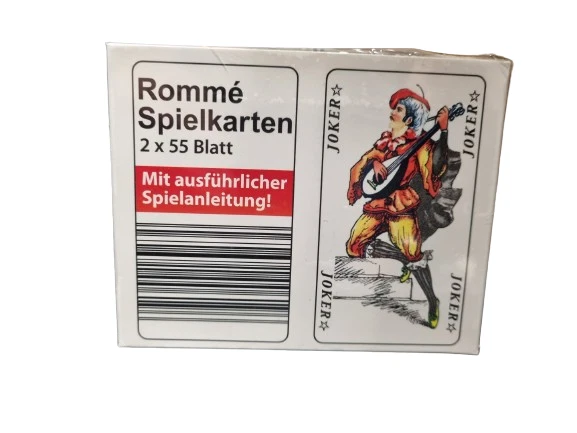 3 Confezioni Romme Carte da Gioco 2x 55 Canasta Ponte Gioco di