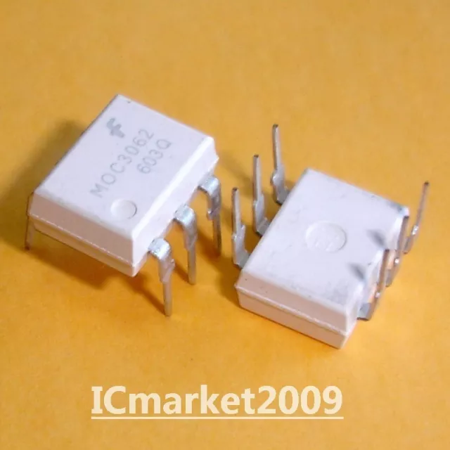 50 PCS MOC3062 DIP-6 MOC3062M Zero-Cross Optoisolators Triac Driver Output Chip