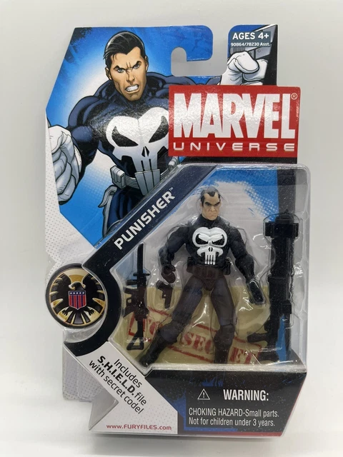Marvel Universe THE PUNISHER 3.75 FIGURE Series 1 020 new sealed ALL BLACK